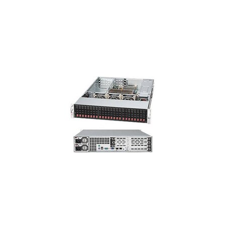 Supermicro Supermicro SC216A-R900UB Chassis - 2U - Rack-mountable - 24 Bays - 900W - Black CSE-216A-R900UB